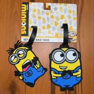 Illumination Presents Minions Set of 2 Bag Tags NWT